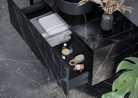 Тумба под раковину Sancos  Stone ST120NM Nero Marquina